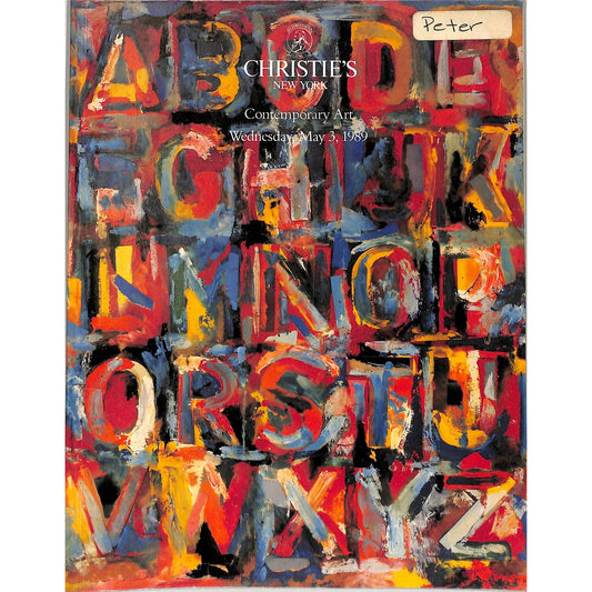 Christie's Contemporary Art Auction Catalog May 3, 1989
