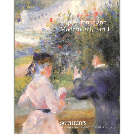 Sotheby’s Nov 8, 1995 Impressionist and Modern Art Catalog