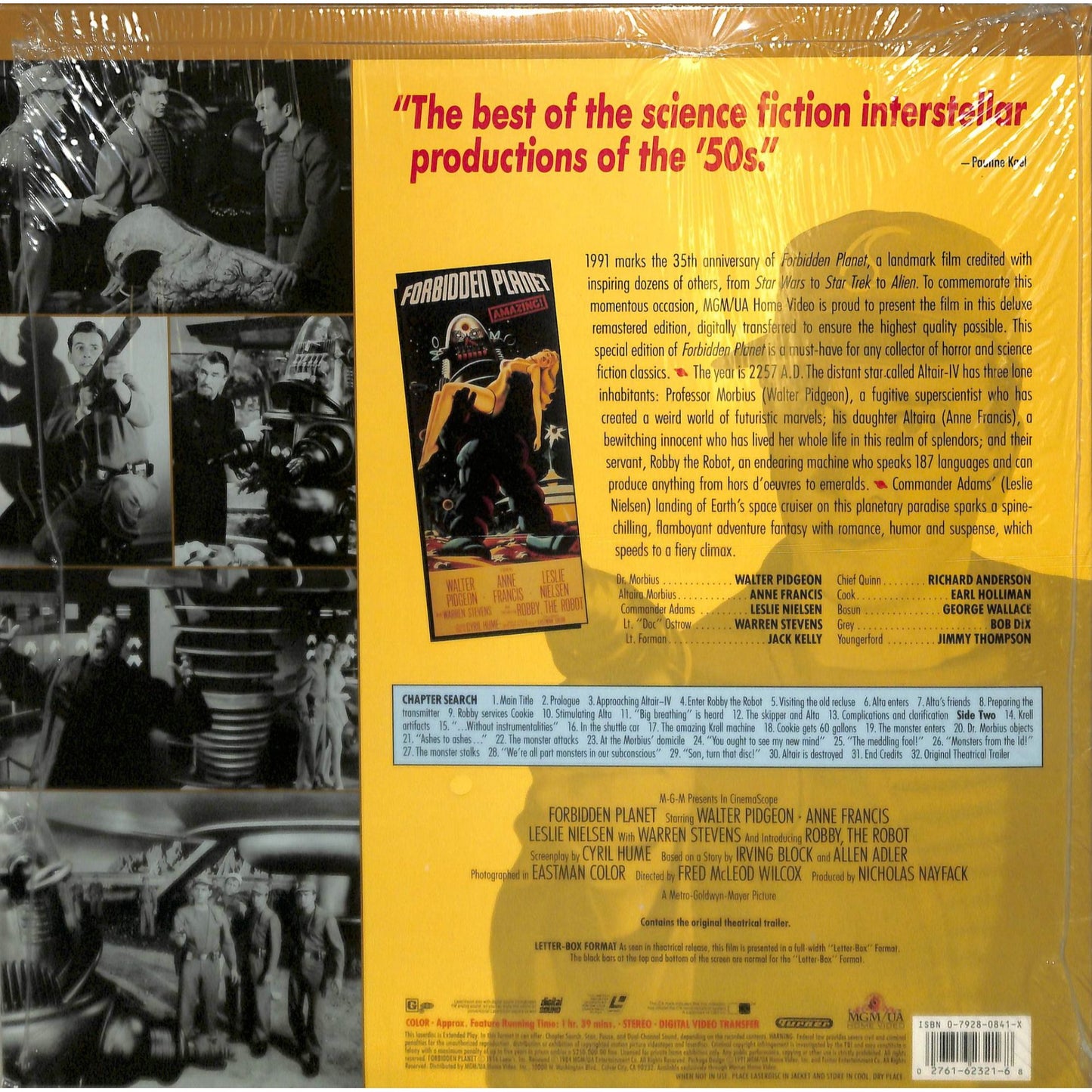 Forbidden Planet (1956) Laserdisc