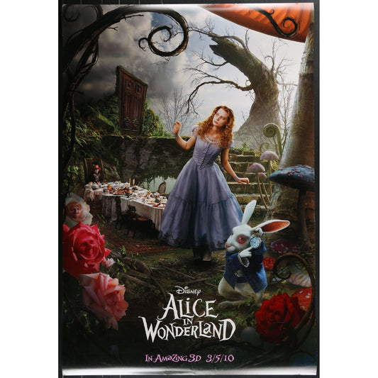 Alice in Wonderland (2010) Original Double-sided Movie Poster Alice 27x40