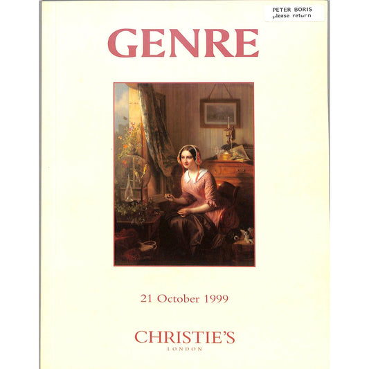 Christie's Genre Art Auction Catalog October 21, 1999