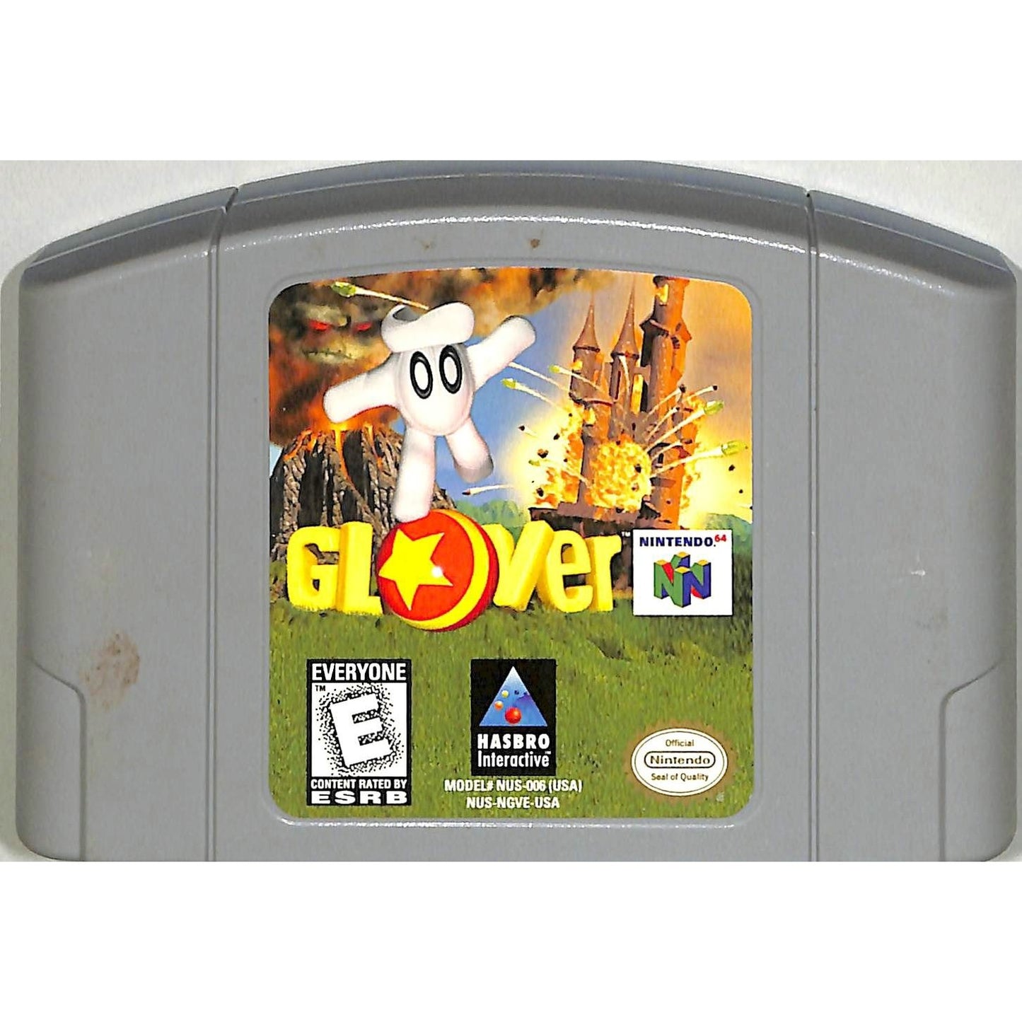 Glover (1998) Nintendo 64 Cartridge + Manual