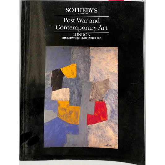 Sotheby's Post War & Contemporary Art Auction Catalog November 30, 1989