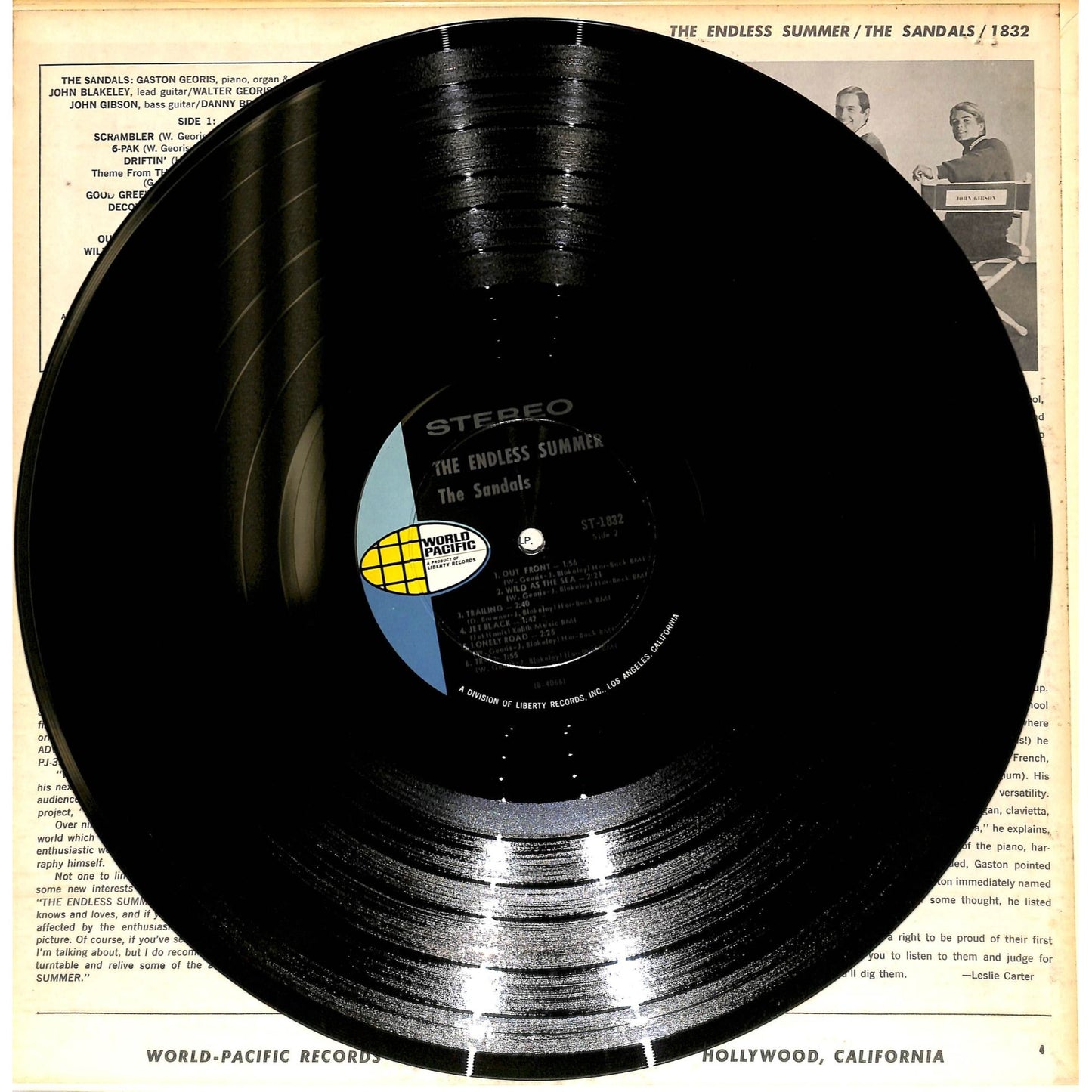 The Sandals - The Endless Summer Vinyl Record ST 1832