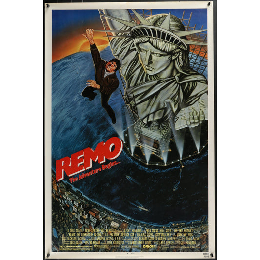 Remo Williams: The Adventure Begins (1985) Original DS Movie Poster 27x40