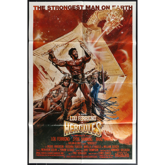 Hercules (1983) Original Movie Poster Folded 27x41