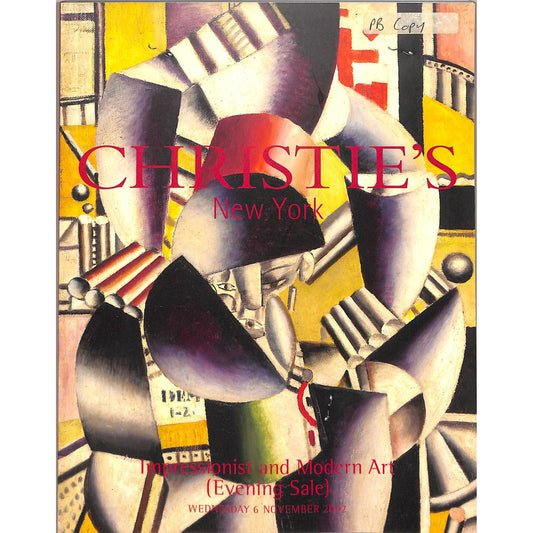 Christie's Impressionist and Modern Art Auction Catalog November 6, 2002