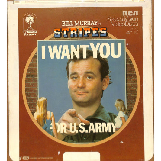 Stripes (1981) Vintage CED RCA SelectaVision Videodisc TESTED WORKING