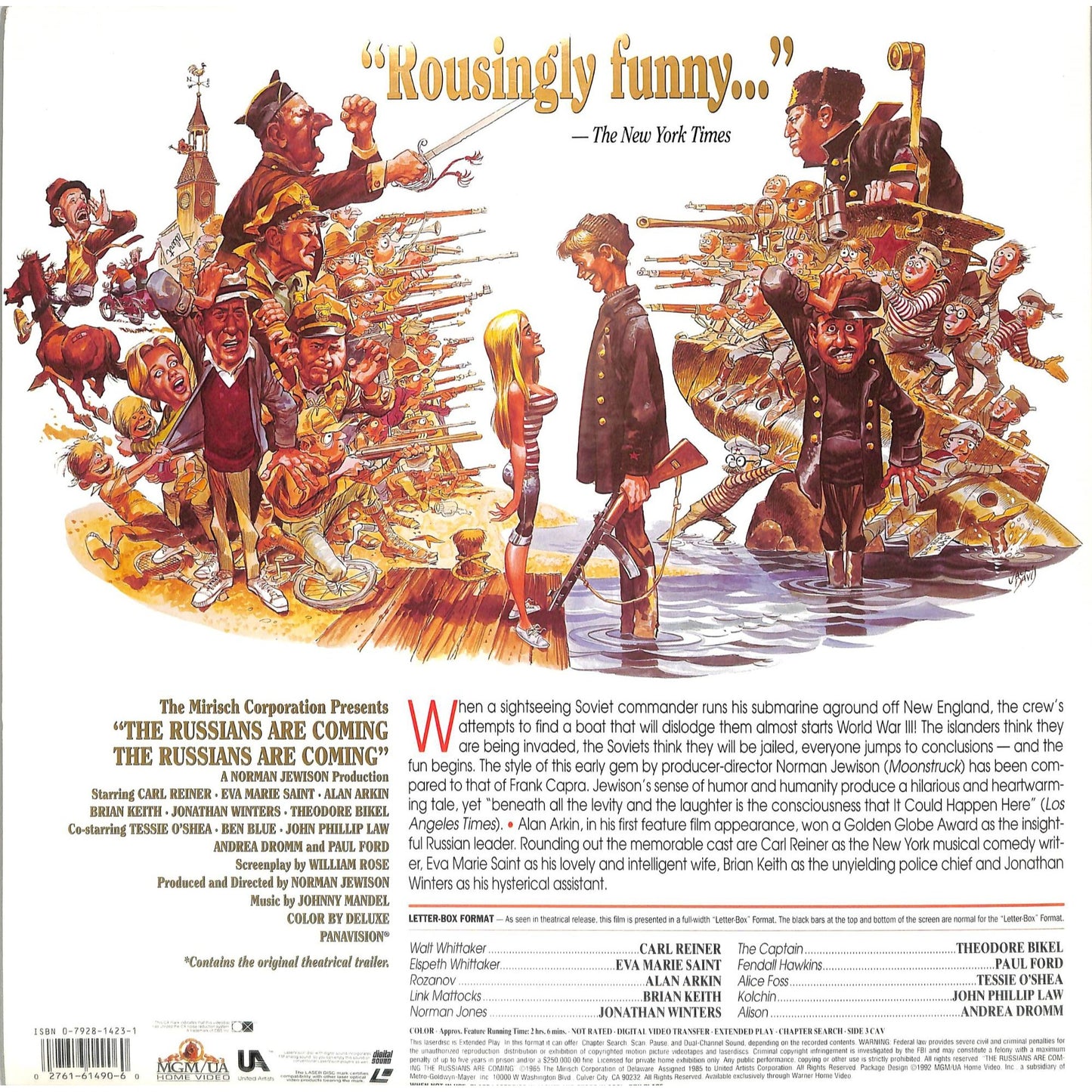 The Russians Are Coming, the Russians Are Coming (1966) Laserdisc