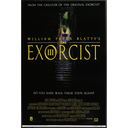 The Exorcist III (1990) Original Single-sided Movie Poster Rolled 27x40