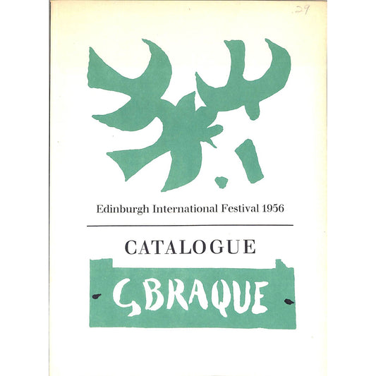 G.Braque Edinburgh International Festival 1956 Catalog