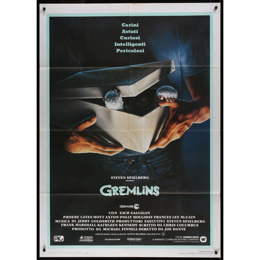 Gremlins (1984) Original Italian 1P Movie Poster Folded 39x55