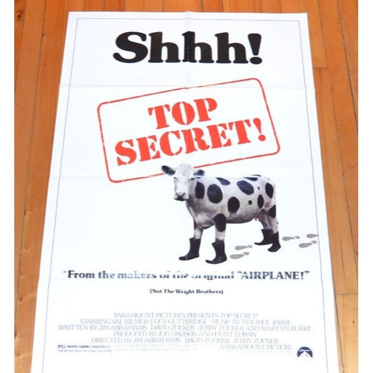 Top Secret! (1984) Original Movie Poster Folded 27x41