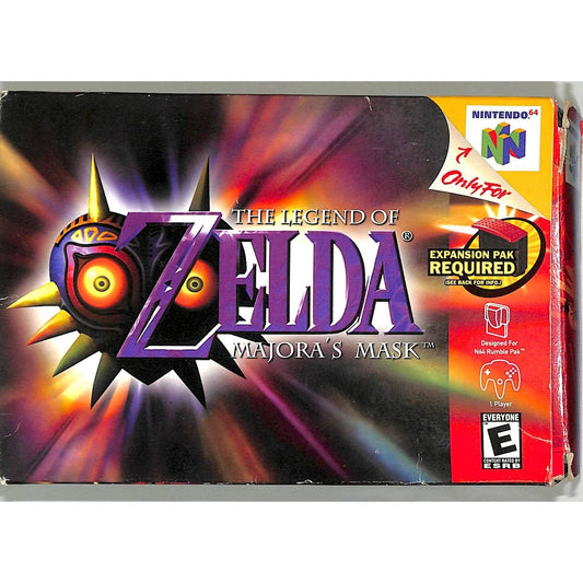 The Legend of Zelda: Majora's Mask (2000) N64 Holo Gold Cart Complete in Box