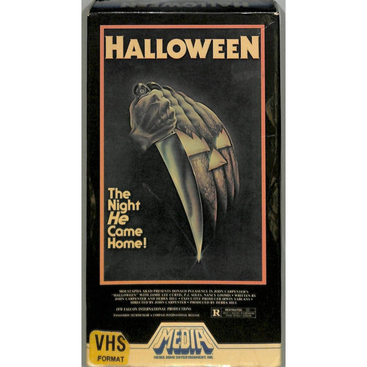 Halloween VHS (1981) Release Media Home Entertainment Double Flap Case