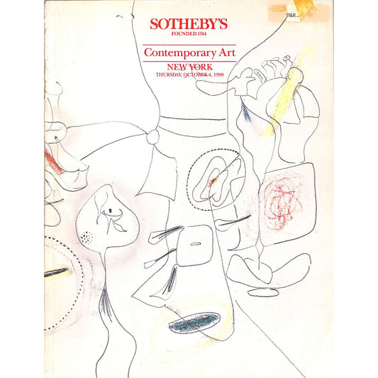 Sotheby's Contemporary Art Auction Catalog October 4, 1990