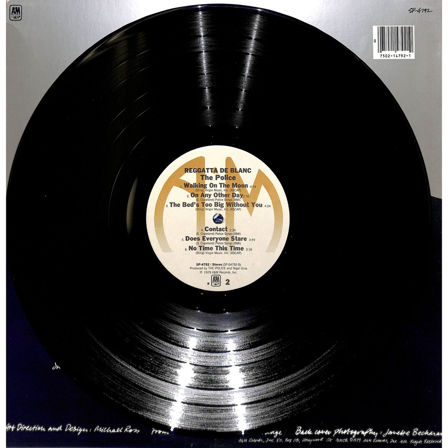 The Police - Regatta De Blanc Vinyl Record SP-4792