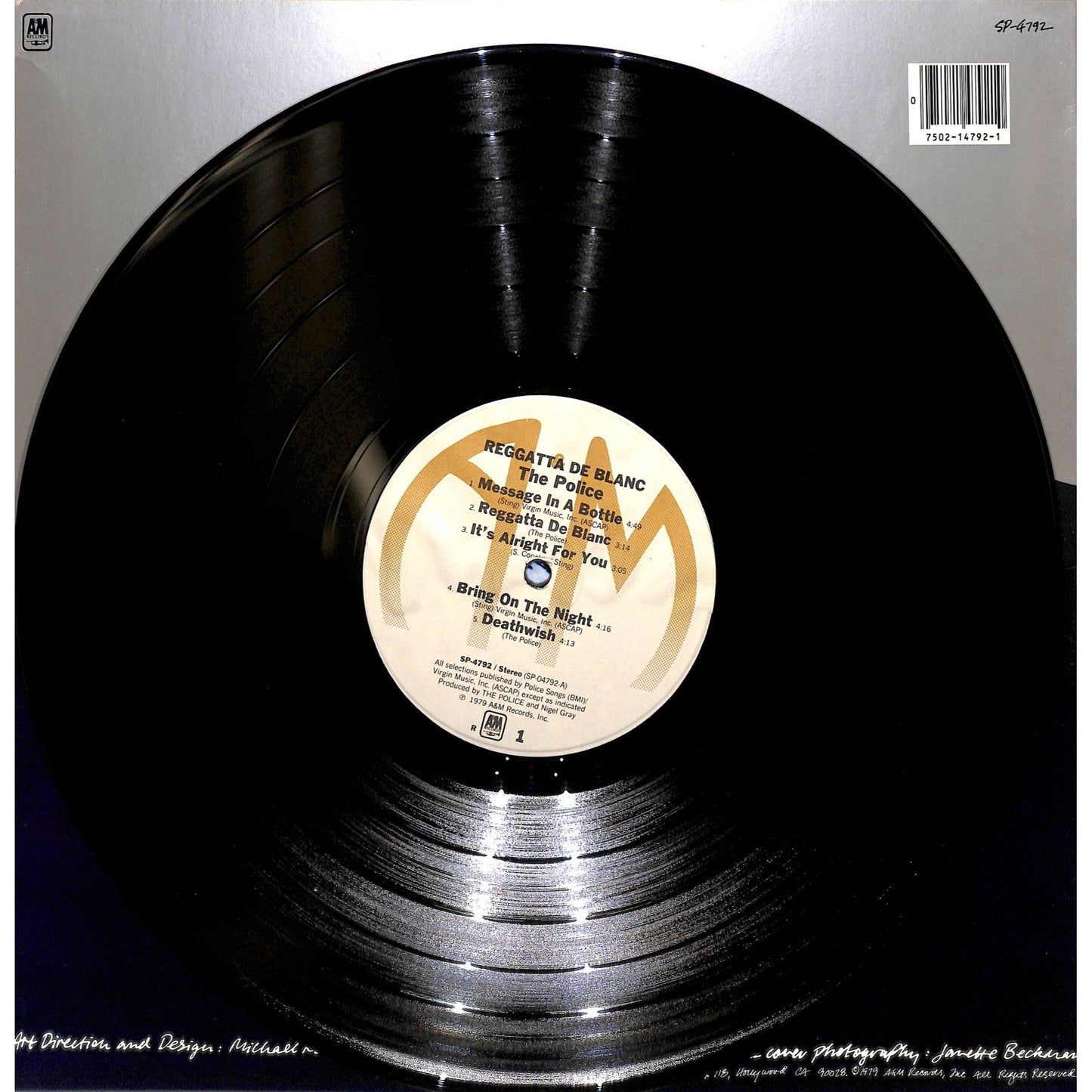 The Police - Regatta De Blanc Vinyl Record SP-4792