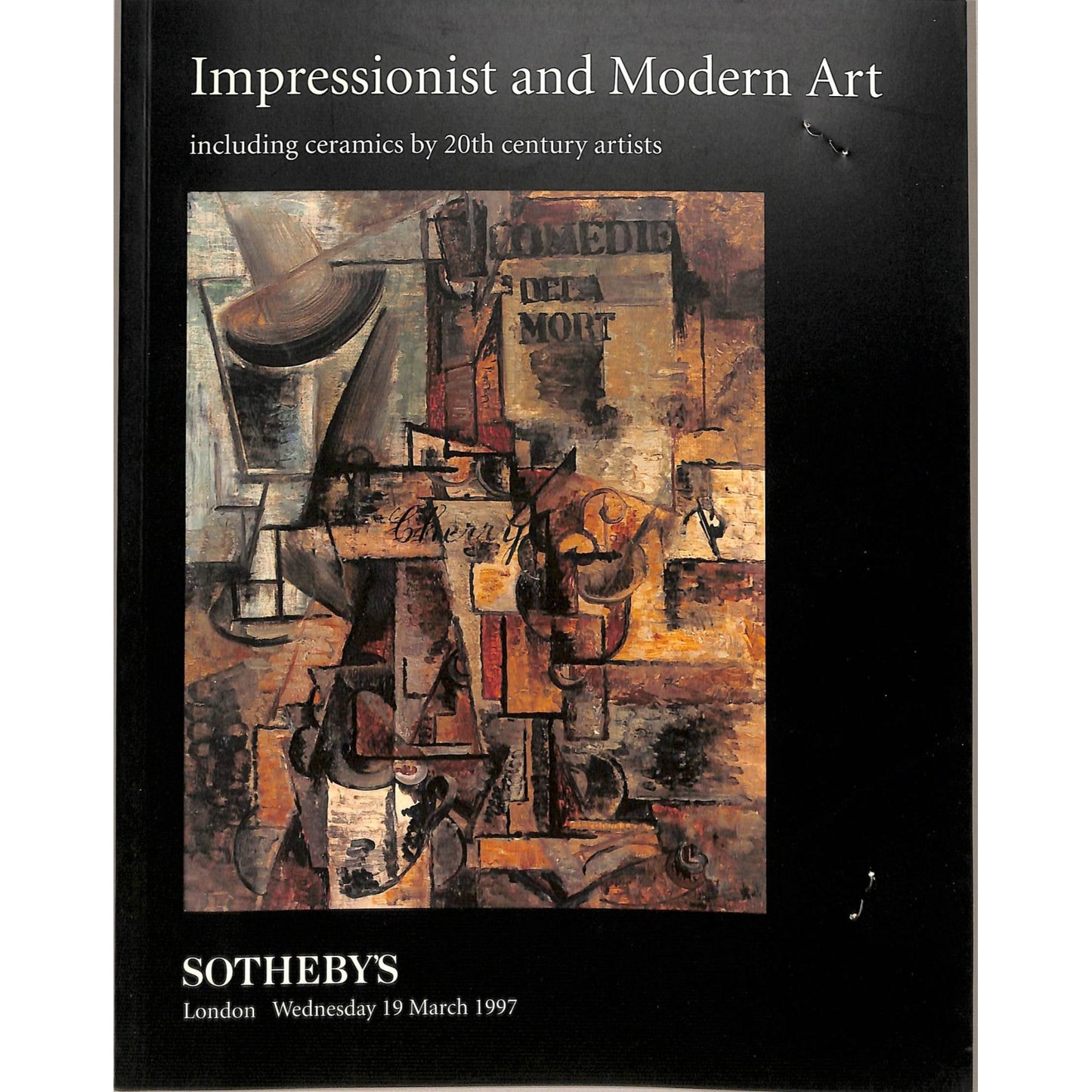 Sotheby's Impressionist and Modern Art Auction Catalog March 19, 1997