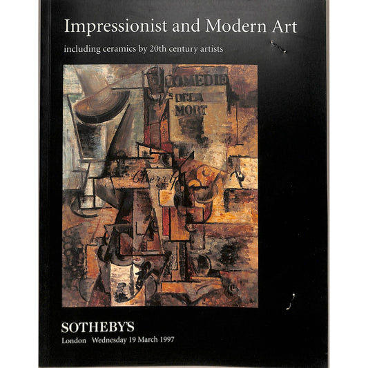 Sotheby's Impressionist and Modern Art Auction Catalog March 19, 1997