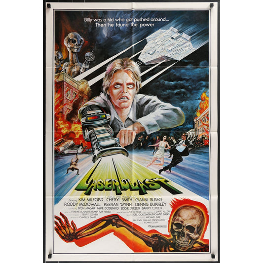 Laserblast (1978) Original Folded Movie Poster 27x41
