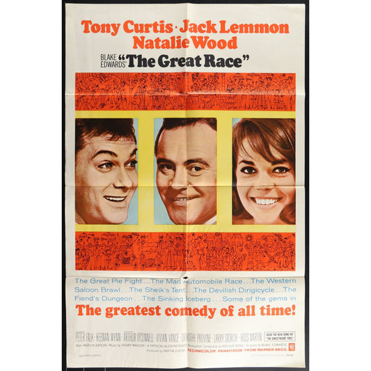 The Great Race (1965) Original Movie Poster Folded 27x41