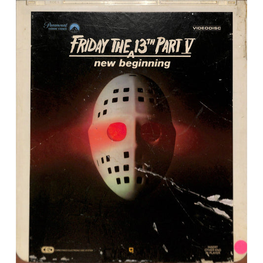 Friday the 13th: A New Beginning (1985) CED RCA SelectaVision TESTED WORKING