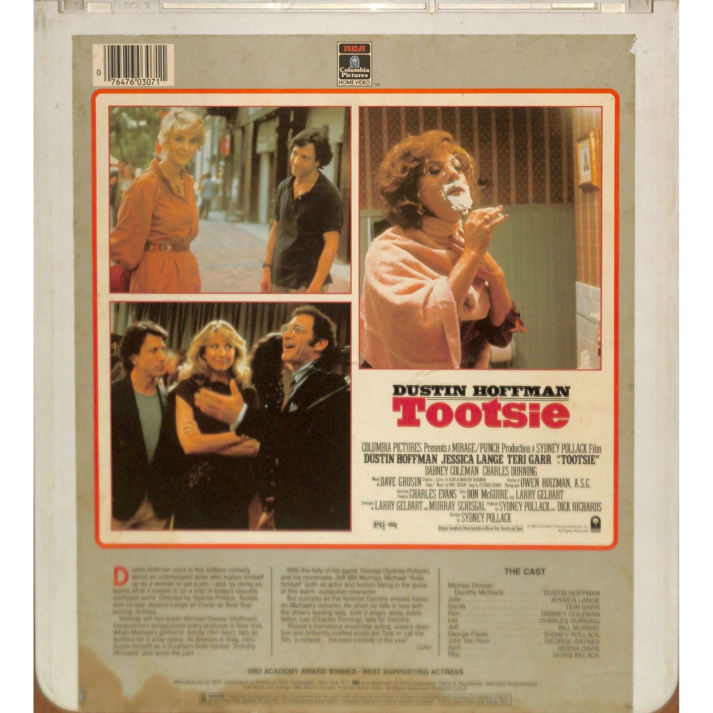 Tootsie (1982) Vintage CED RCA SelectaVision Videodisc TESTEDWORKING