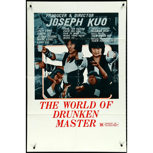 The World of Drunken Masters (1979) Original Movie Poste Folded 27x41