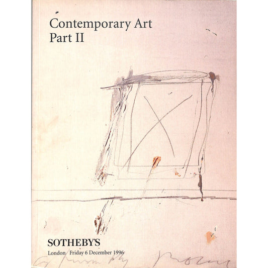 Sotheby's Contemporary Art Part 2 Auction Catalog December 6, 1996