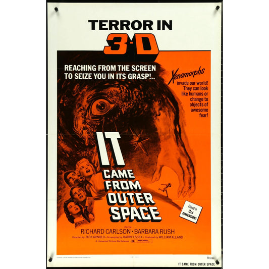 Terror in 3D (1972 re-release) Original Movie Poster Folded 27x41