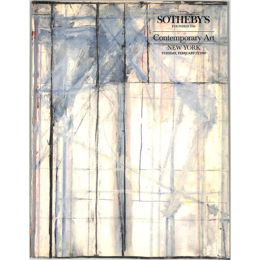 Sotheby's Contemporary Art Auction Catalog February 27, 1990