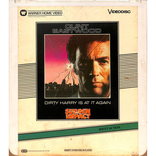 Sudden Impact (1983) Vintage CED RCA SelectaVision Videodisc TESTED WORKING