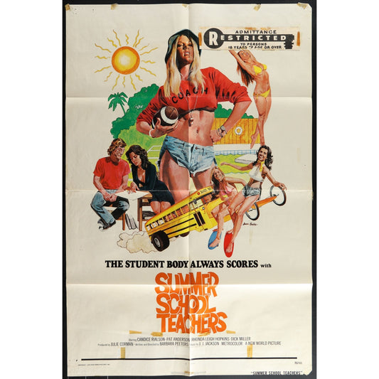 Summer School Teachers (1975) Original Movie Poster Folded 27x41