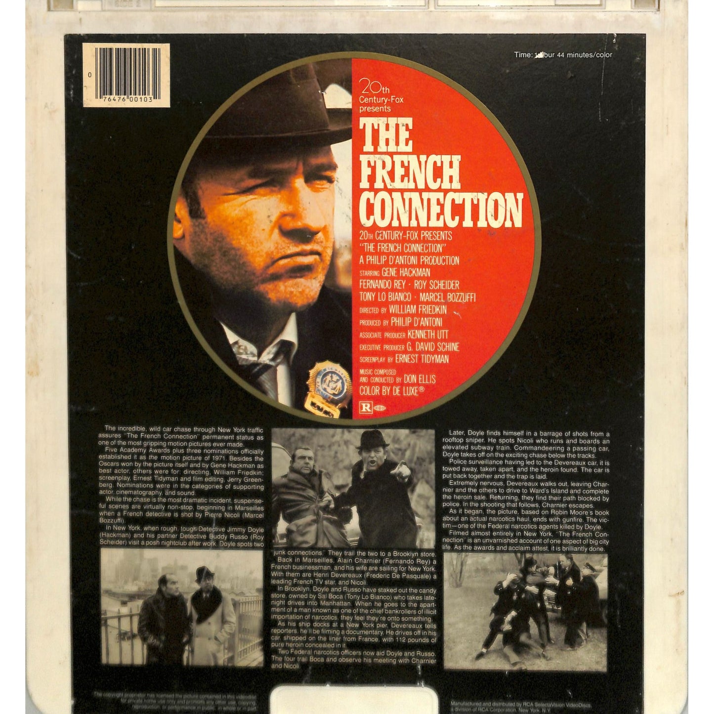 The French Connection (1971) Vintage CED Videodisc