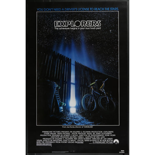 Explorers (1985) Original Single-sided Movie Poster 27x41