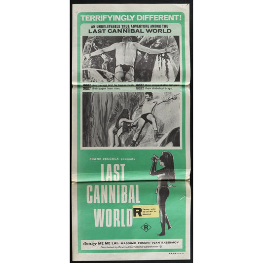 Last Cannibal World (1977) Original Australian Daybill Movie Poster