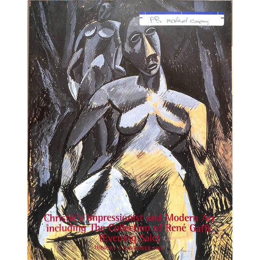 Christie's Impressionist and Modern Art Auction Catalog November 6, 2001