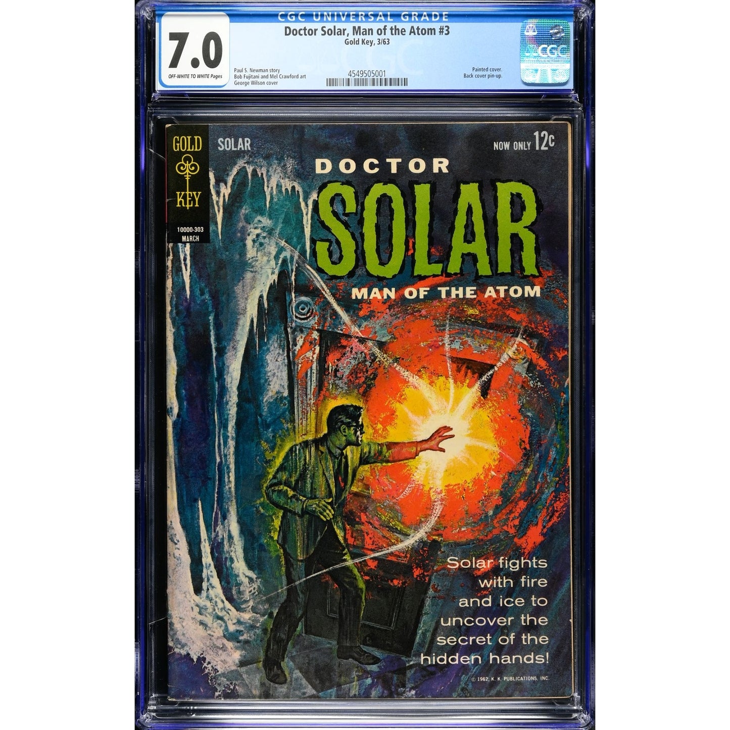 Doctor Solar, Man of the Atom #3 (March 1963) Gold Key CGC 7.0 OW to W Pages