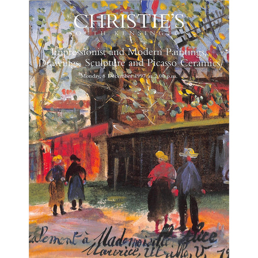 Christie's Impressionist of modern art Auction Catalog December 8, 1997
