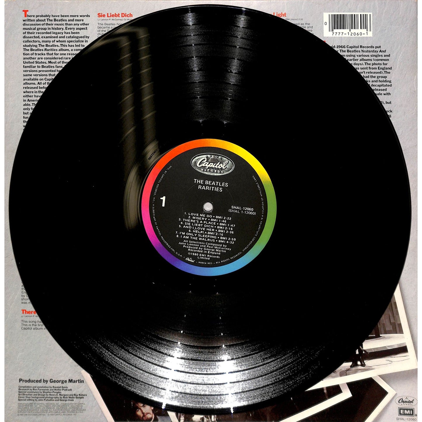 The Beatles - Rarities Vinyl Record SHAL-12060