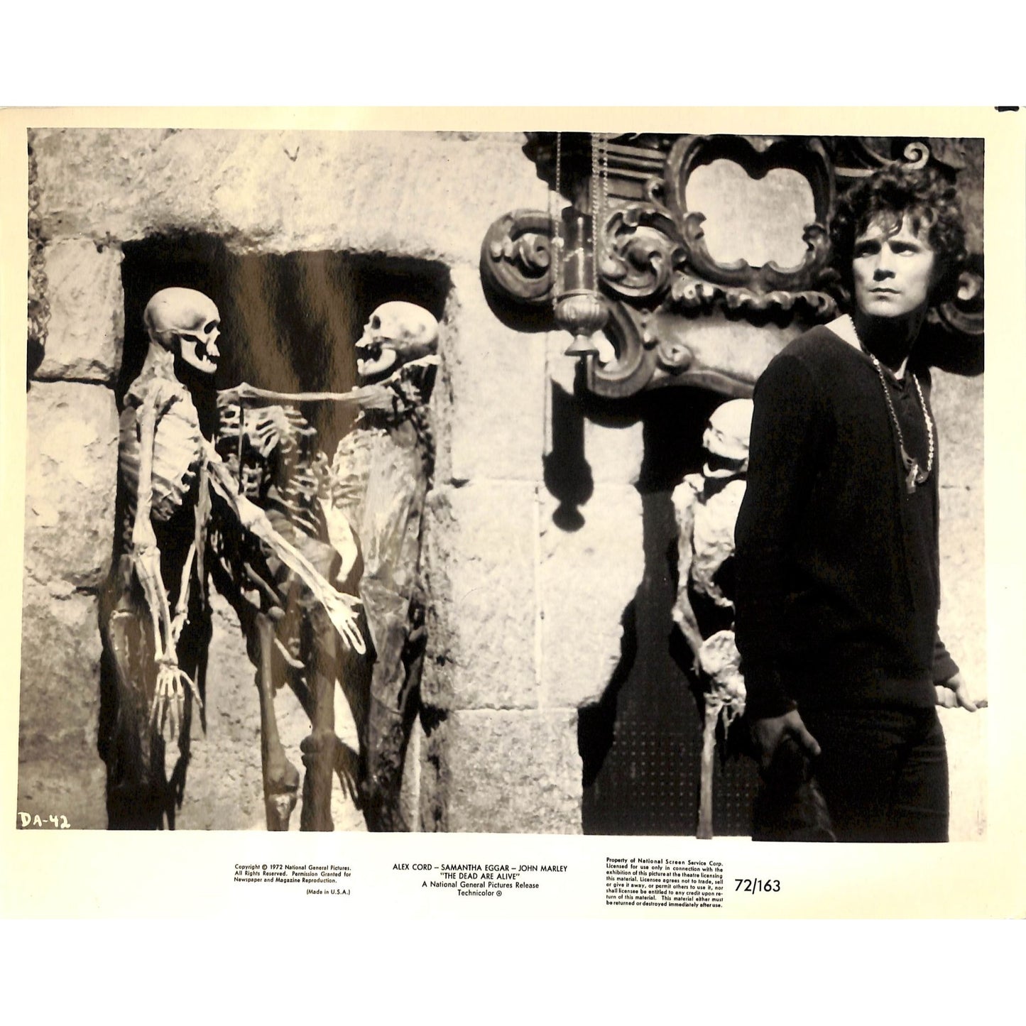 The Dead Are Alive (1972) Movie Still Full Set 8x10