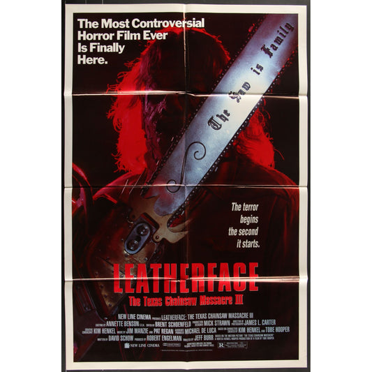 Leatherface: Texas Chainsaw Massacre III (1990) Original Movie Poster 27x41