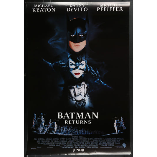 Batman Returns (1992) Original Single-sided Movie Poster Rolled 27x40