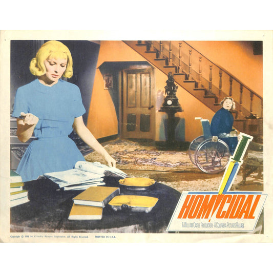 Homicidal (1961) Lobby Card #2 11X14