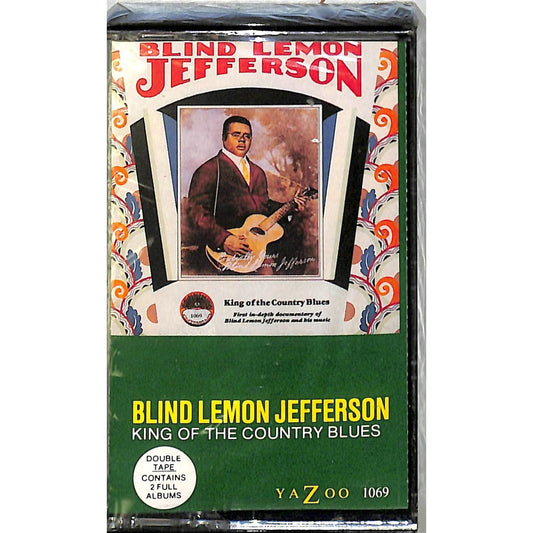 Blind Lemon Jefferson-King of the Country Blues Sealed Cassette Tape Yazoo 1069