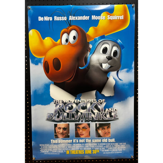 The Adventures of Rocky and Bullwinkle (2000) Original Rolled Poster 27x40