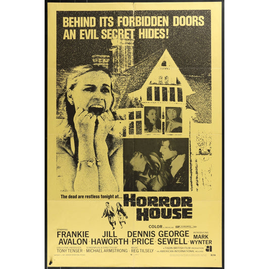 Horror House (1969) Original Folded Military Movie Poster 27x40