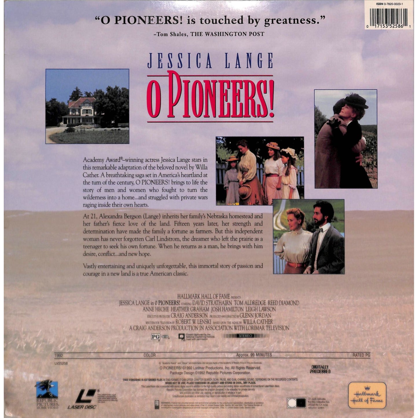 O Pioneers! (1992) Laserdisc