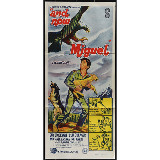 And Now Miguel (1966) Original Australian Daybill Movie Poster Folded 13x30